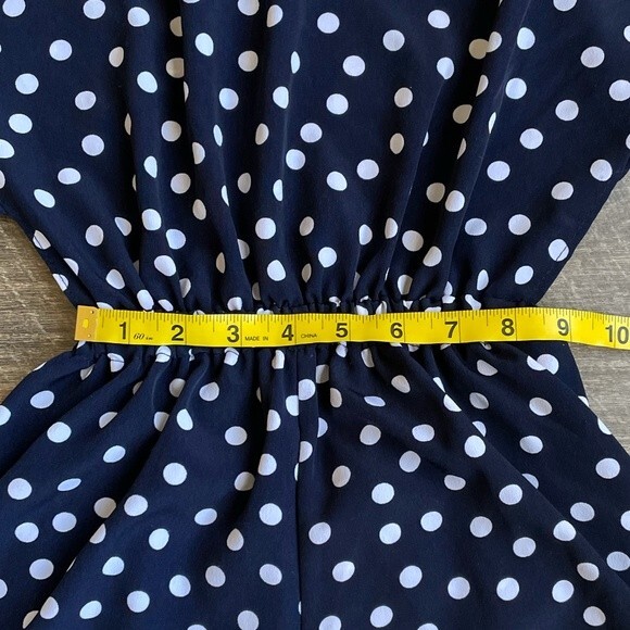 One & Only x Urban Renewal Open Back Romper Blue S - Picture 8 of 12